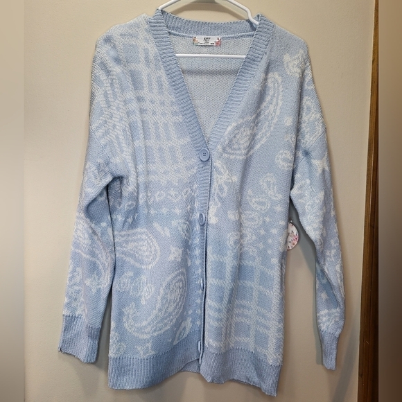 FCT Made with Love Med light blue Cardigan oversized - Picture 2 of 10